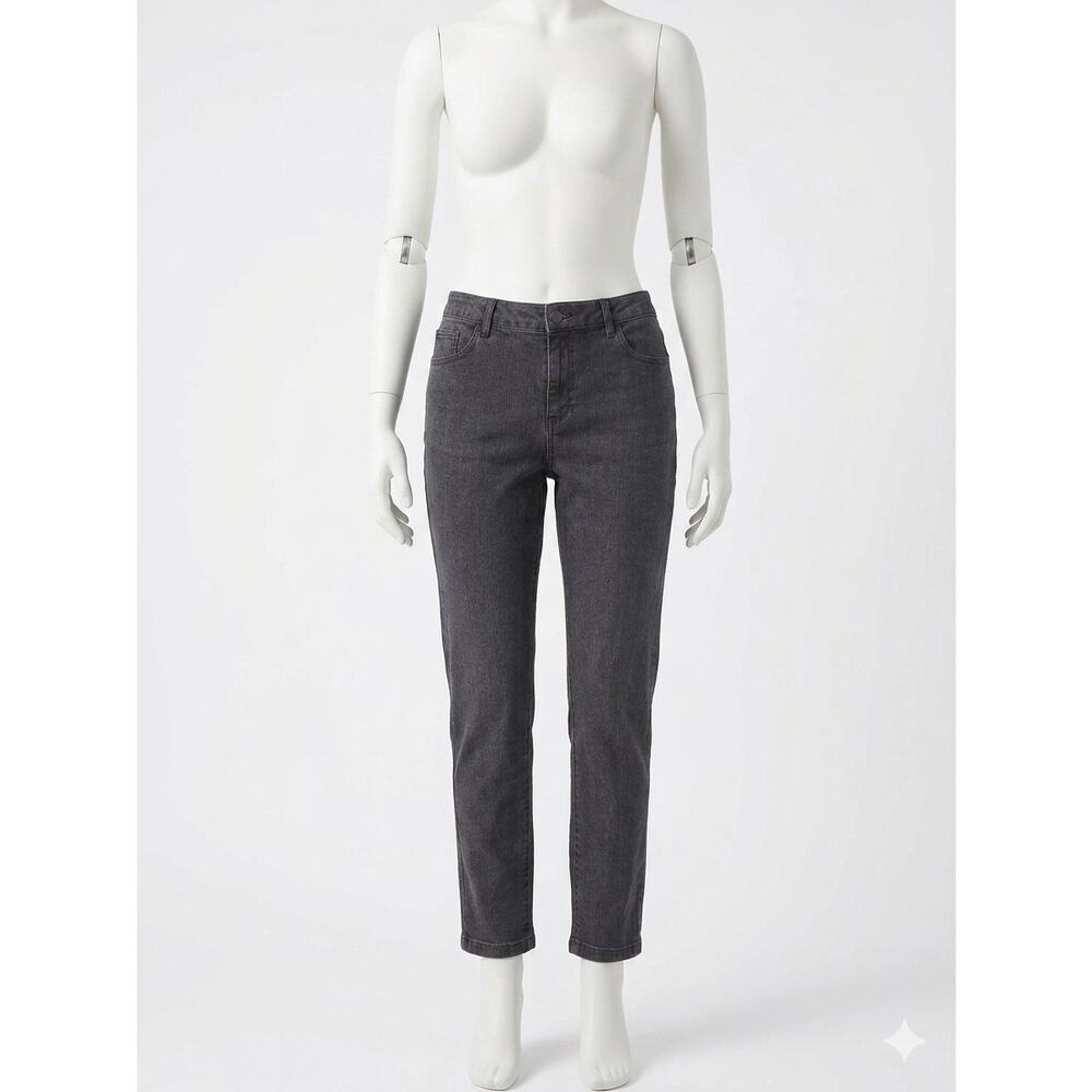 Jessica Simpson High Rise Skinny Jeans Black Faded Wash Denim Size 14/32 Stretch - Picture 10 of 12